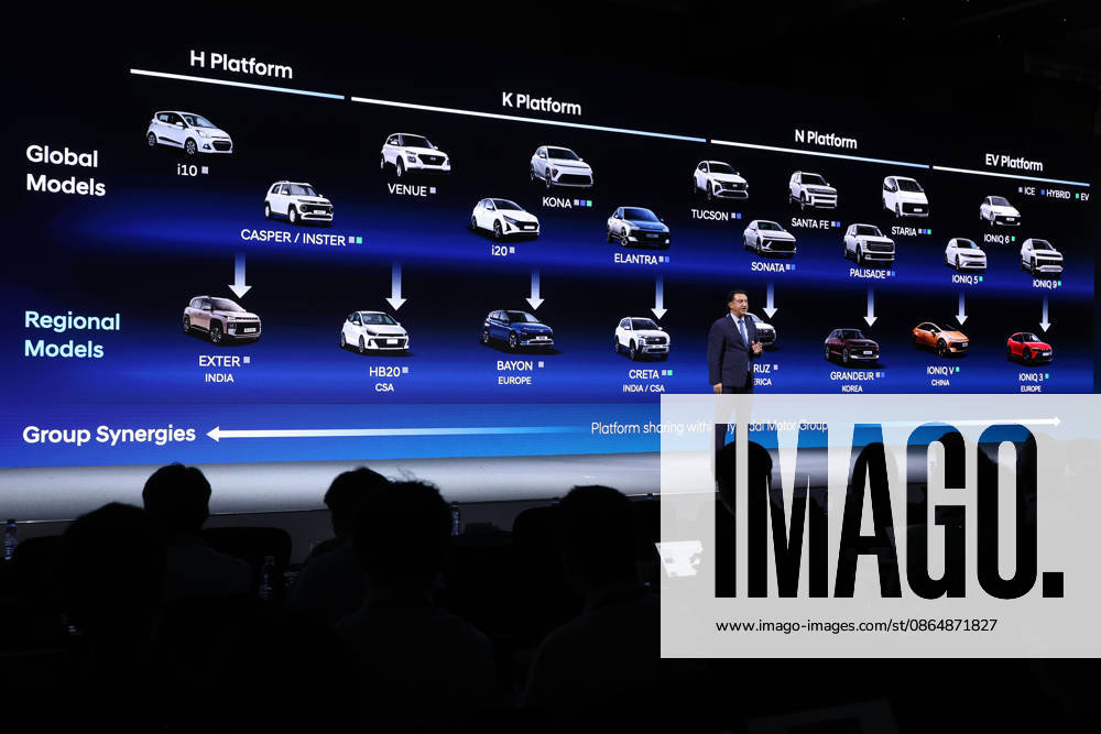 Hyundai announces plan to launch over 100 new vehicle models Jose Munoz, President and CEO of Hyundai Motor Company, speaks during Hyundai Motor s 2026 CEO Investor Day in Seoul, South Korea, on August 26, 2026. Munoz unveiled plans for more than 100 new and refreshed vehicle models, including entry into 18 new segments, to expand the company s hybrid lineup and compete in the global market. Seoul South Korea