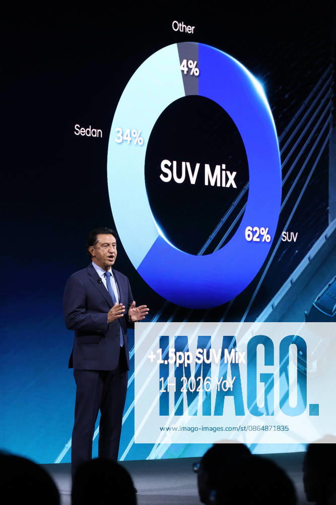 Hyundai announces plan to launch over 100 new vehicle models Jose Munoz, President and CEO of Hyundai Motor Company, speaks during Hyundai Motor s 2026 CEO Investor Day in Seoul, South Korea, on August 26, 2026. Munoz unveiled plans for more than 100 new and refreshed vehicle models, including entry into 18 new segments, to expand the company s hybrid lineup and compete in the global market. Seoul South Korea