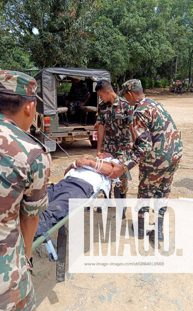 (260826) -- KATHMANDU, Aug. 26, 2026 -- Soldiers carry out rescue operations after flash floods in Rasuwa district, Nepal, Aug. 26, 2026. As many as 72 people have been found dead in the flash flood in the Bhote Koshi River in Nepal, police said. Abi Narayan Kafle, spokesperson of Nepal Police, confirmed to Xinhua, adding that 41 injured people have been receiving treatment in different hospitals. (RSS via Xinhua) (SpotNews) NEPAL-FLASH FLOODS-AFTERMATH ZhangxPing
