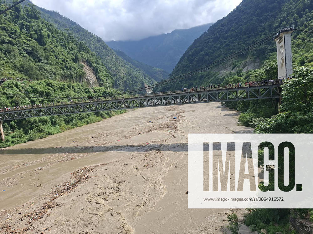 (260826) -- KATHMANDU, Aug. 26, 2026 -- This photo taken on Aug. 26, 2026 shows a view of the Trishuli River after flash floods in Nepal. As many as 72 people have been found dead in the flash flood in the Bhote Koshi River in Nepal, police said. Abi Narayan Kafle, spokesperson of Nepal Police, confirmed to Xinhua, adding that 41 injured people have been receiving treatment in different hospitals. (RSS via Xinhua) (SpotNews) NEPAL-FLASH FLOODS-AFTERMATH ZhangxPing