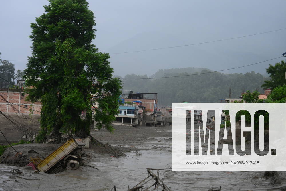 Death toll in Nepal-China border flash floods climbs to 97, dozens missing NUWAKOT, NEPAL - AUGUST 26: An aftermath view of flash flood and mudslides on the Nepal-China border on August 26, 2026 in Nuwakot, Nepal. The death toll from a devastating flash flood on the border climbed to 97 as at least 384 tourists and travelers, as well as soldiers and police, were reported missing. Safal Prakash Shrestha Anadolu Nuwakot Nepal. Editorial use only. Please get in touch for any other usage.