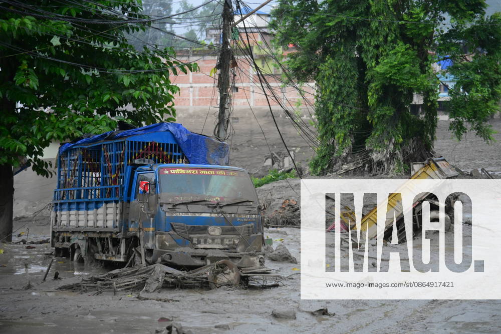 Death toll in Nepal-China border flash floods climbs to 97, dozens missing NUWAKOT, NEPAL - AUGUST 26: An aftermath view of flash flood and mudslides on the Nepal-China border on August 26, 2026 in Nuwakot, Nepal. The death toll from a devastating flash flood on the border climbed to 97 as at least 384 tourists and travelers, as well as soldiers and police, were reported missing. Safal Prakash Shrestha Anadolu Nuwakot Nepal. Editorial use only. Please get in touch for any other usage.