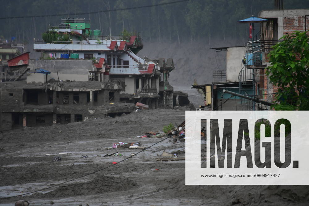 Death toll in Nepal-China border flash floods climbs to 97, dozens missing NUWAKOT, NEPAL - AUGUST 26: An aftermath view of flash flood and mudslides on the Nepal-China border on August 26, 2026 in Nuwakot, Nepal. The death toll from a devastating flash flood on the border climbed to 97 as at least 384 tourists and travelers, as well as soldiers and police, were reported missing. Safal Prakash Shrestha Anadolu Nuwakot Nepal. Editorial use only. Please get in touch for any other usage.