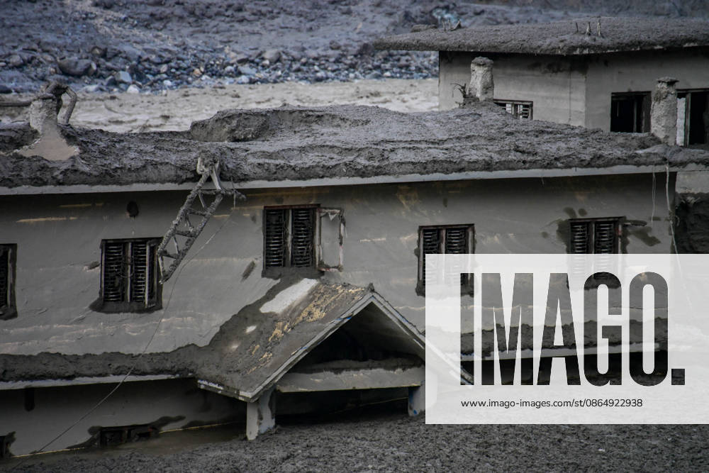 NUWAKOT, NEPAL - AUGUST 26: An aftermath view of flash floods and mudslides along the Trishuli River in Nuwakot, Nepal, on August 26, 2026. A catastrophic flash flood swept through NepalÃ¢â‚¬â ¢s northern border region after an ice-and-rock avalanche, reportedly triggered by an earthquake, caused a sudden surge in the Lhende River on the Nepal-China border and sent massive volumes of water, mud and debris downstream into the Bhote Koshi and Trishuli river systems. The disaster devastated settlements in Rasuwa and Nuwakot districts, sweeping away homes, roads, bridges, vehicles and other infrastructure and severely damaging hydropower and power facilities. In Nuwakot, riverside settlements includin - ZUMAs330 20260826_zsp_s330_014
