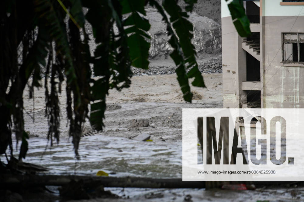 NUWAKOT, NEPAL - AUGUST 26: An aftermath view of flash floods and mudslides along the Trishuli River in Nuwakot, Nepal, on August 26, 2026. A catastrophic flash flood swept through Nepalâ€⠢s northern border region after an ice-and-rock avalanche, reportedly triggered by an earthquake, caused a sudden surge in the Lhende River on the Nepal-China border and sent massive volumes of water, mud and debris downstream into the Bhote Koshi and Trishuli river systems. The disaster devastated settlements in Rasuwa and Nuwakot districts, sweeping away homes, roads, bridges, vehicles and other infrastructure and severely damaging hydropower and power facilities. In Nuwakot, riverside settlements includin - ZUMAs330 20260826_zsp_s330_059