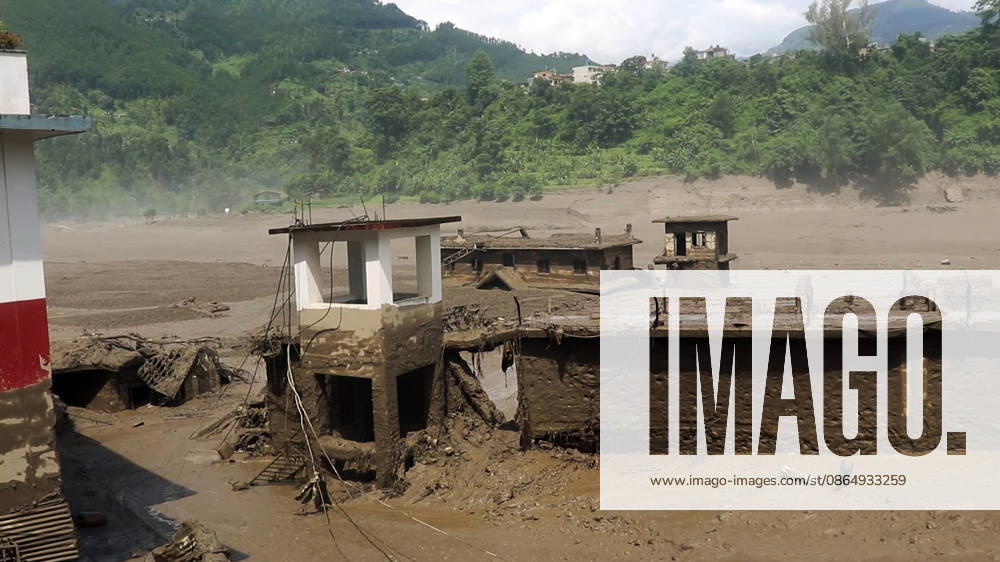Flash flood ravages Nepals Rasuwa Rasuwa Nepal , Aug 26 (ANI): A residential area devastated by mud-laden floodwaters following a flash flood caused by an outburst in the Bhotekoshi River, in Rasuwa on Wednesday. Around 105 Indians among the foreign nationals reported missing after the flash flood. (RSS Nepal ANI Video Grab) Rasuwa Nepal