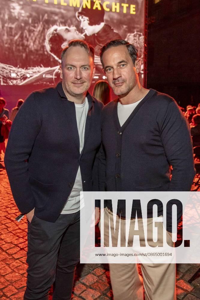 ABB FILM NIGHT: Martin Stange and Soenke Moehring attend the opening reception for the 2026 UFA Film Nights on the rooftop terrace of Bertelsmann Repraesentanz on August 26, 2026, in Berlin, Germany