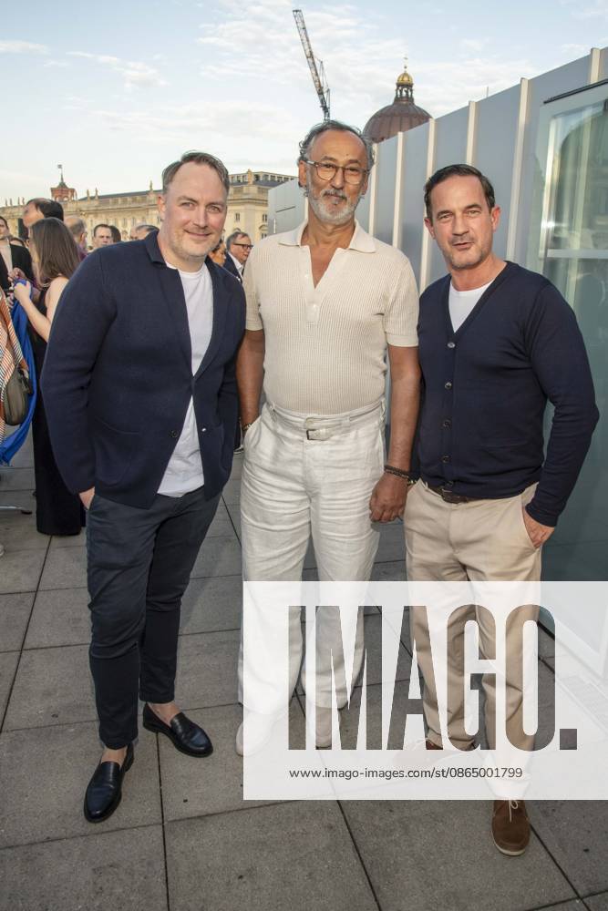 ABB FILM NIGHT: Martin Stange, Ercan Durmaz, and Soenke Moehring attended the opening reception for the 2026 UFA Film Nights on the rooftop terrace of Bertelsmann Repraesentanz on August 26, 2026, in Berlin, Germany