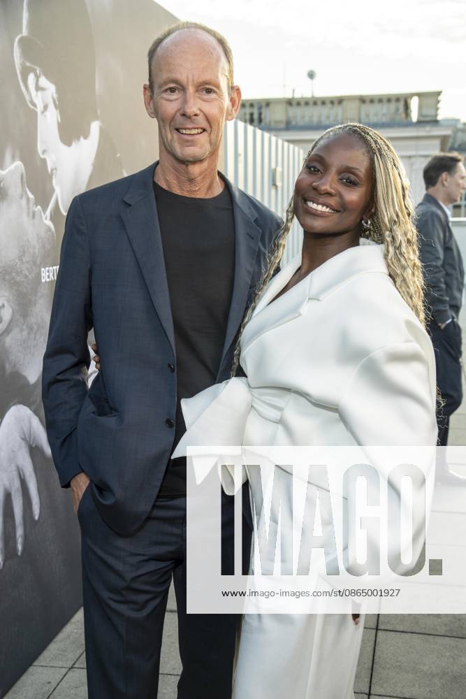 ABB FILM NIGHT: Thomas Rabe and Nikeata Thompson attend the opening reception for the 2026 UFA Film Nights on the rooftop terrace of Bertelsmann Repraesentanz on August 26, 2026, in Berlin, Germany
