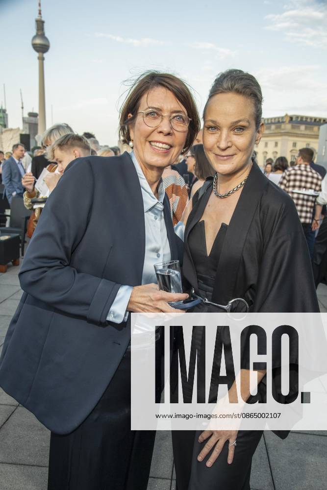 ABB FILM NIGHT: Helen Mueller and Jeanette Hain attend the opening reception for the 2026 UFA Film Nights on the rooftop terrace of Bertelsmann Repraesentanz on August 26, 2026, in Berlin, Germany
