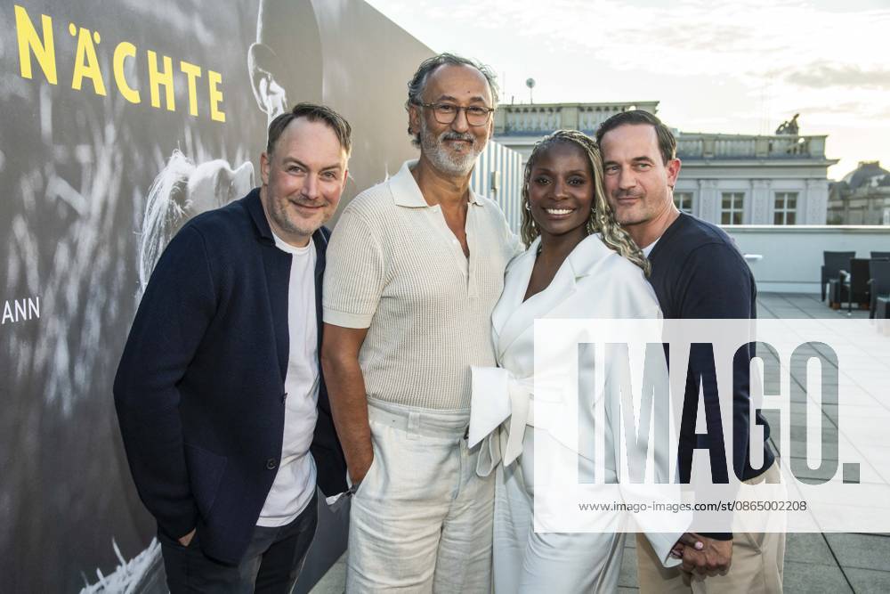ABB FILM NIGHT Martin Stange, Ercan Durmaz, Nikeata Thompson, and Sönke Möhring attended the opening reception for the 2026 UFA Film Nights on the rooftop terrace of the Bertelsmann Repraesentanz on August 26, 2026, in Berlin, Germany