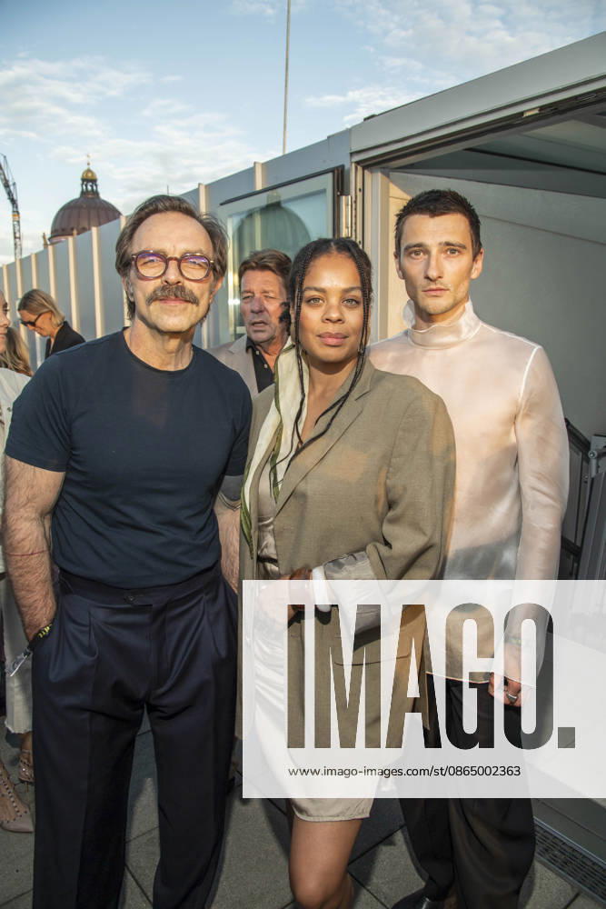 ABB FILM NIGHT: Aleksandar Jovanovic, Jane Chirwa, and Sebastian Schneider attended the opening reception for the 2026 UFA Film Nights on the rooftop terrace of Bertelsmann Repraesentanz on August 26, 2026, in Berlin, Germany