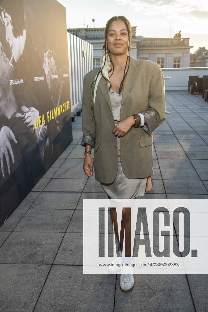 ABB FILM NIGHT: Jane Chirwa attends the opening reception for the 2026 UFA Film Nights on the rooftop terrace of Bertelsmann Repraesentanz on August 26, 2026, in Berlin, Germany