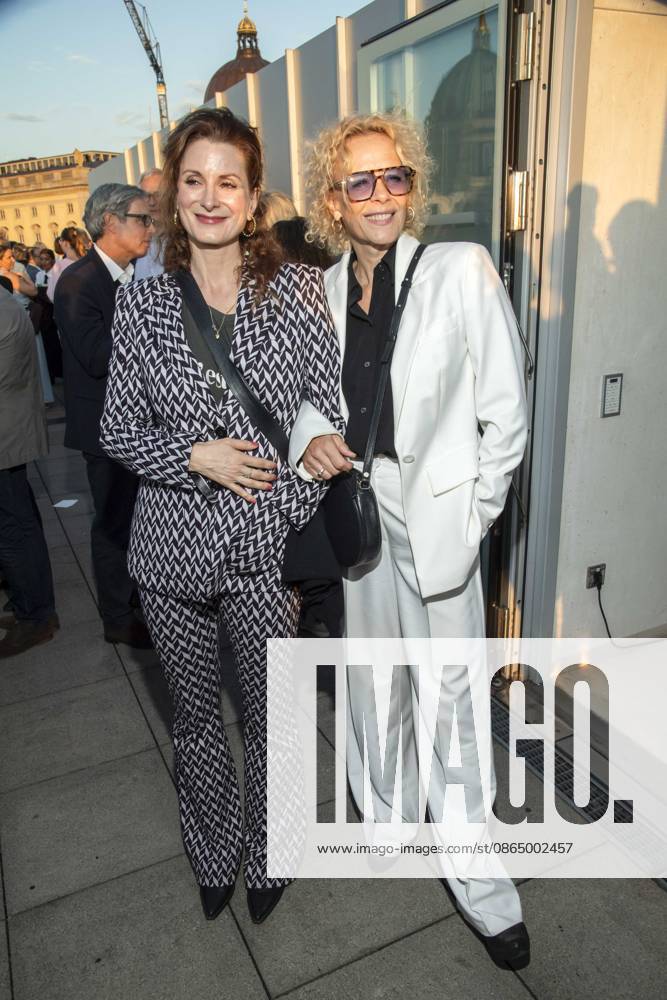 ABB FILM NIGHT: Nadine Schori and Katja Riemann attend the opening reception for the 2026 UFA Film Nights on the rooftop terrace of Bertelsmann Repraesentanz on August 26, 2026, in Berlin, Germany