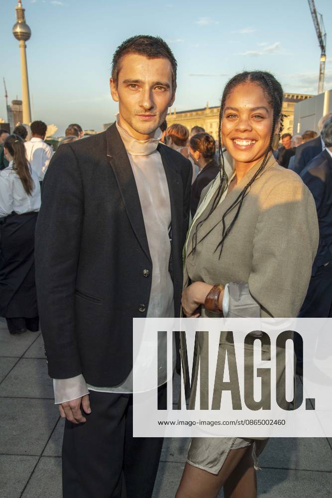 ABB FILM NIGHT: Sebastian Schneider and Jane Chirwa attend the opening reception for the 2026 UFA Film Nights on the rooftop terrace of Bertelsmann Representanz on August 26, 2026, in Berlin, Germany