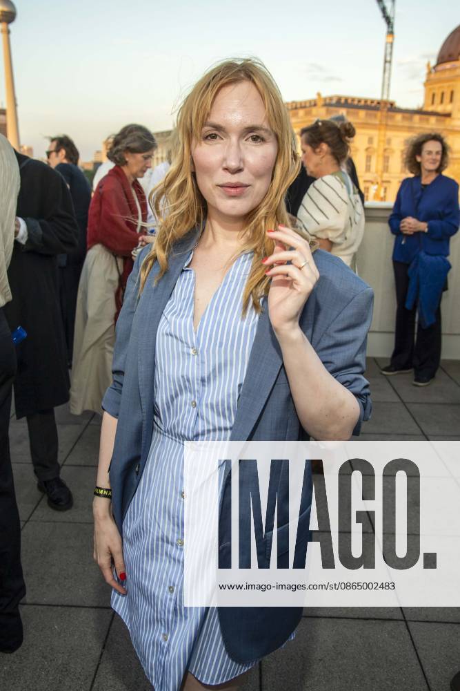 ABB FILM NIGHT: Christin Nichols attends the opening reception for the 2026 UFA Film Nights on the rooftop terrace of Bertelsmann Repraesentanz on August 26, 2026, in Berlin, Germany