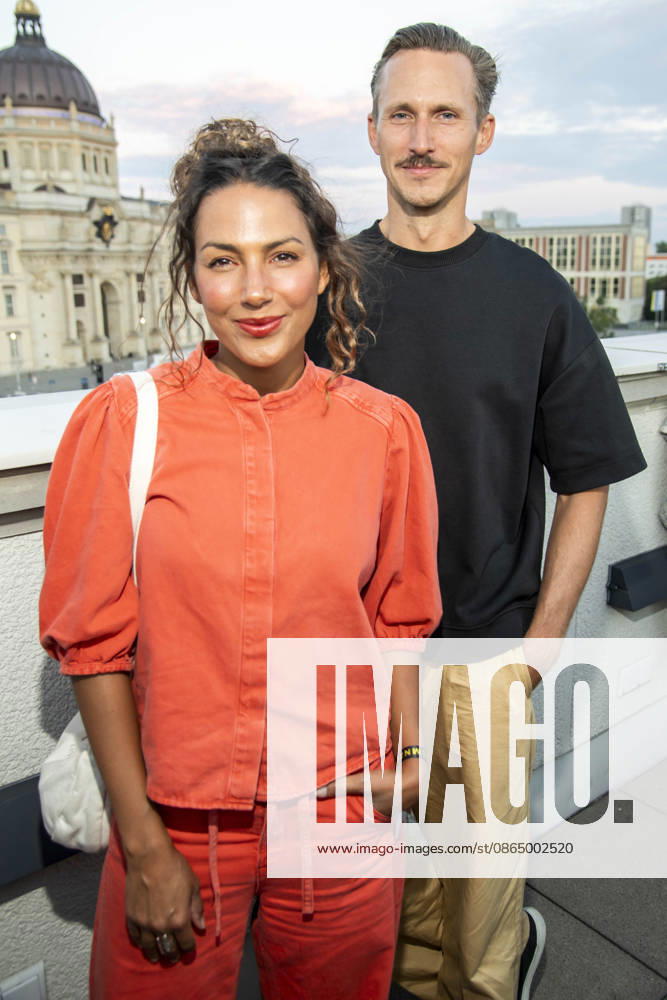 ABB FILM NIGHT: Amy Mussul and Johannes Hendrik Langer attend the opening reception for the 2026 UFA Film Nights on the rooftop terrace of Bertelsmann Repraesentanz on August 26, 2026, in Berlin, Germany