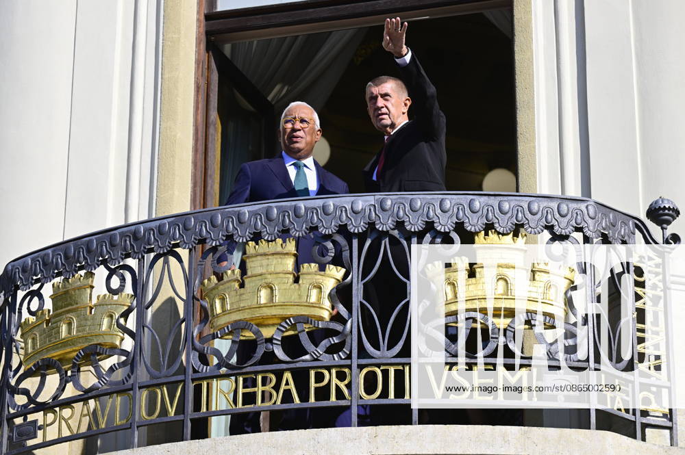 Czech Prime Minister Andrej Babis, right, received the President of the European Council Antonio Costa, in Prague, Czech Republic, on August 27, 2026. (CTKxPhoto VitxSimanek) CTKPhotoP2026082702612 CTKPhotoP2026082702612