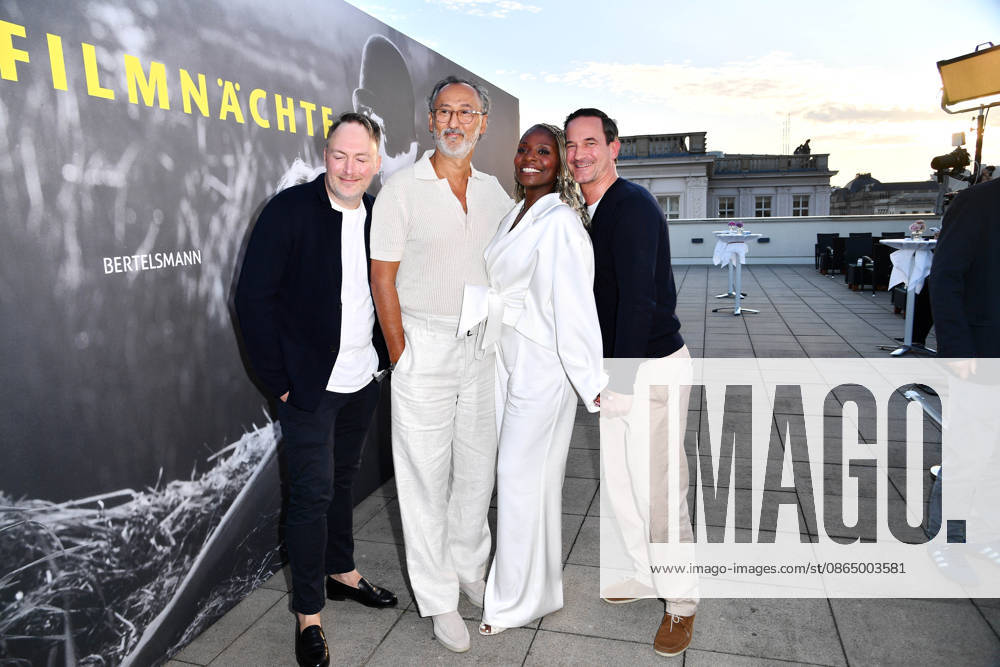 Martin Stange, Martin Stange, Nikeata Thompson, and Soenke Moehring Opening reception for the 2026 UFA Film Nights Rooftop terrace of the Bertelsmann Berlin office August 26, 2026