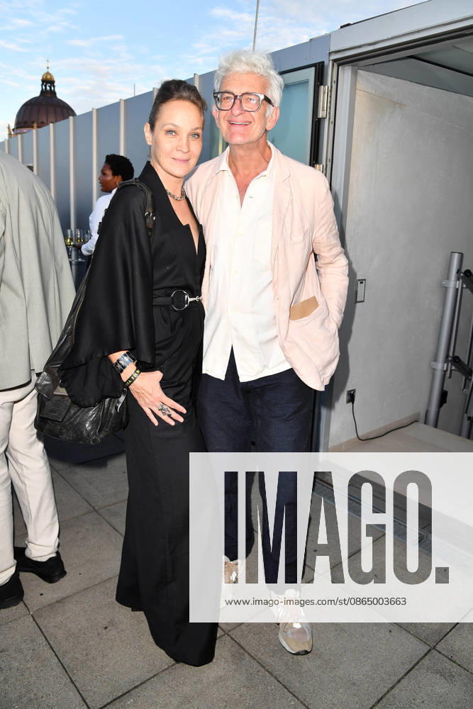 Jeanette Hain and Dominic Raacke Opening reception for the 2026 UFA Film Nights Rooftop terrace of the Bertelsmann Representative Office in Berlin August 26, 2026