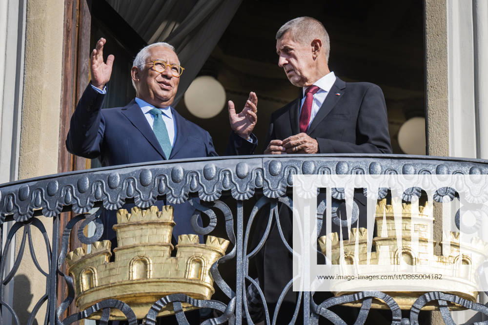 Czech Prime Minister Andrej Babis, right, received the President of the European Council Antonio Costa, in Prague, Czech Republic, on August 27, 2026. (CTKxPhoto VitxSimanek) CTKPhotoP2026082702751 CTKPhotoP2026082702751