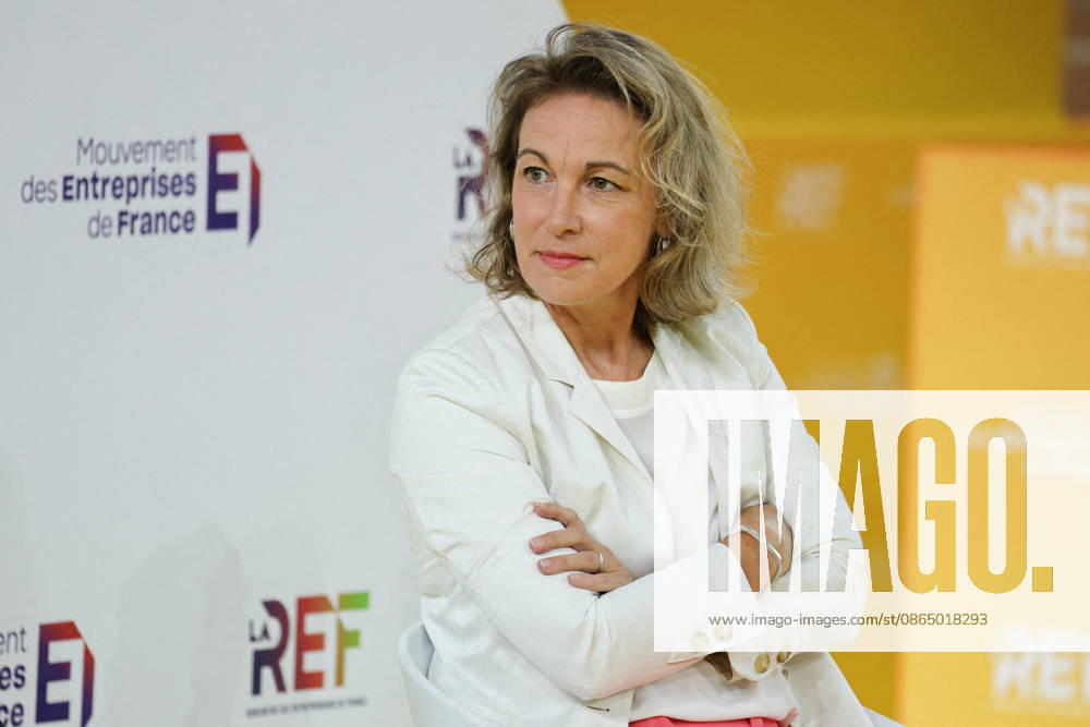 Second Day of La REF 2026 Meeting - Paris CFDT general secretary Marylise Leon during the La REF 2026 meeting of French entrepreneurs, organised by the MEDEF, France s main employers federation, at the Roland-Garros venue in Paris on August 27, 2026. Photo by Raphael Lafargue ABACAPRESS.COM Paris Ile-de-France France