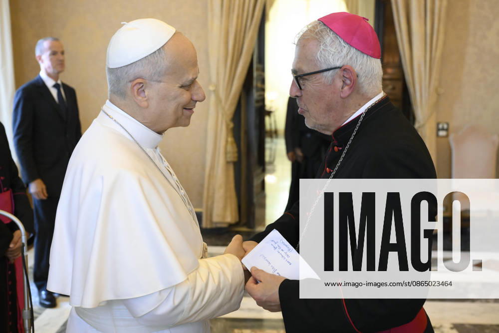 Pope Leo XIV private audience Italy, Rome , Vatican, 2026 8 27 Pope Leo XIV receives in a private audience Participants in the Meeting organized by the Pontifical Commission for Latin America on Addictions in Latin America in The Vatican - NO BOOKS