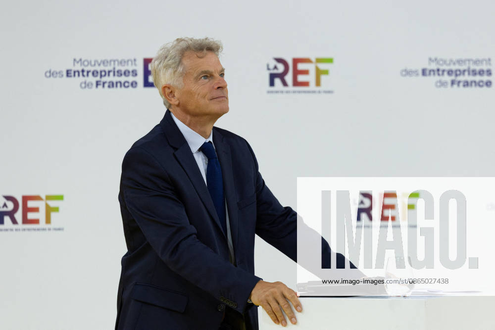Second day of La REF 2026 meeting - Paris French Communist party national secretary Fabien Roussel during the La REF 2026 meeting of French entrepreneurs, organised by the MEDEF, France s main employers federation, at the Roland-Garros venue in Paris on August 27, 2026. Photo by Raphael Lafargue ABACAPRESS.COM Paris France