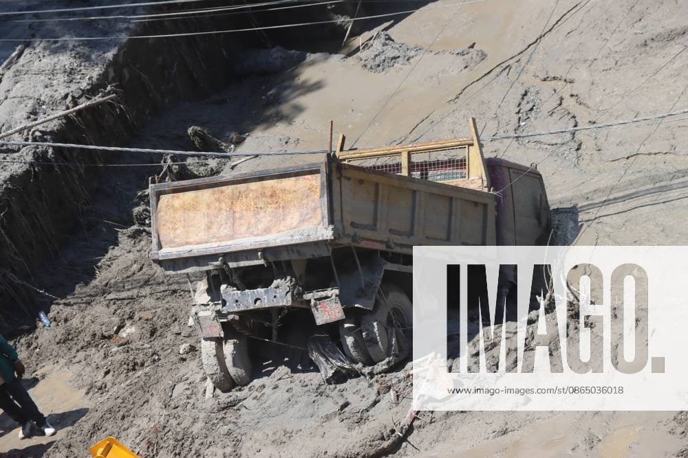 Flood damage reported in Nuwakot, Nepal NUWAKOT, NEPAL, AUGUST 26, 2026: Houses and other structures in Trishuli Devighat Bazaar, Nuwakot, are seen damaged following flooding in the Bhotekoshi River in Rasuwa. Nuwakot Nepal