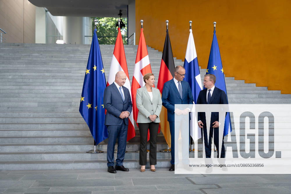Chancellery, Meeting of Like-Minded States, Berlin, Chancellery, Federal Chancellor, Friedrich Merz, Federal Chancellor, Christian Stocker, Austria, Prime Minister, Petteri Orpo, Finland, Prime Minister, Mette Frederiksen, Denmark, Berlin, Berlin, GER