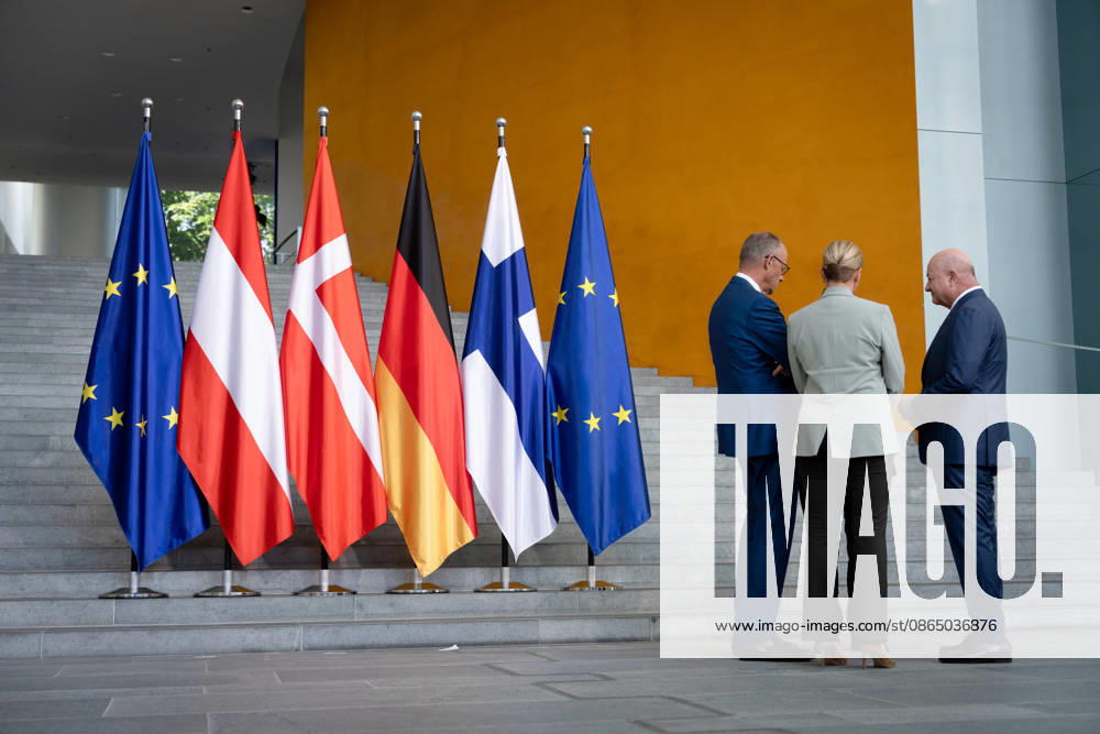 Chancellery, Meeting of Like-Minded States, Berlin, Chancellery, Federal Chancellor, Friedrich Merz, Federal Chancellor, Christian Stocker, Austria, Prime Minister, Petteri Orpo, Finland, Prime Minister, Mette Frederiksen, Denmark, Berlin, Berlin, GER