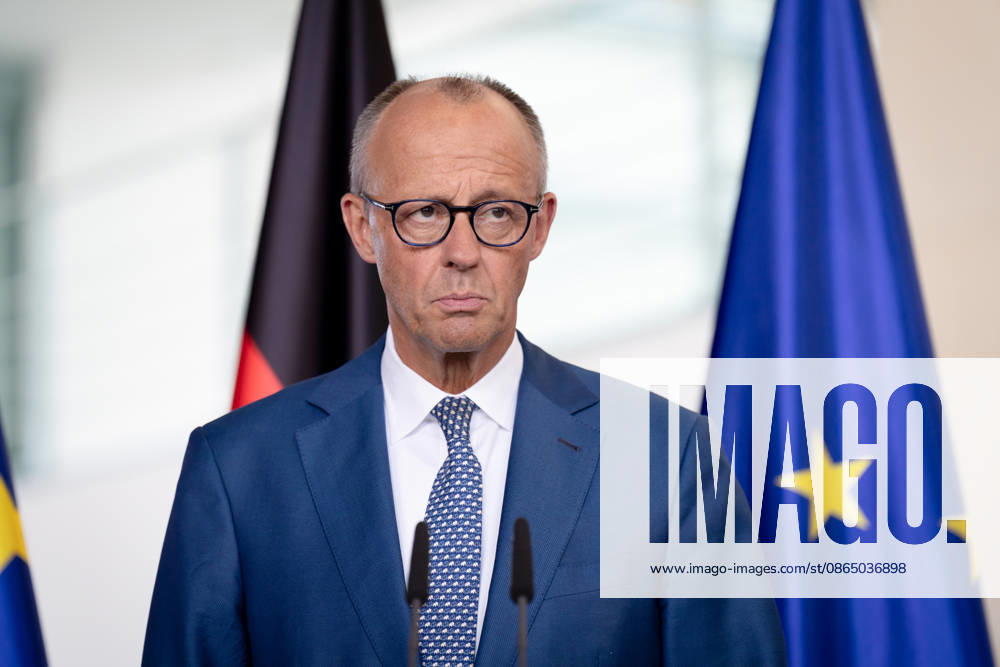 Chancellery, Meeting of Like-Minded States, Berlin, Chancellery, Press Conference, Federal Chancellor, Friedrich Merz, Berlin, Berlin, GER