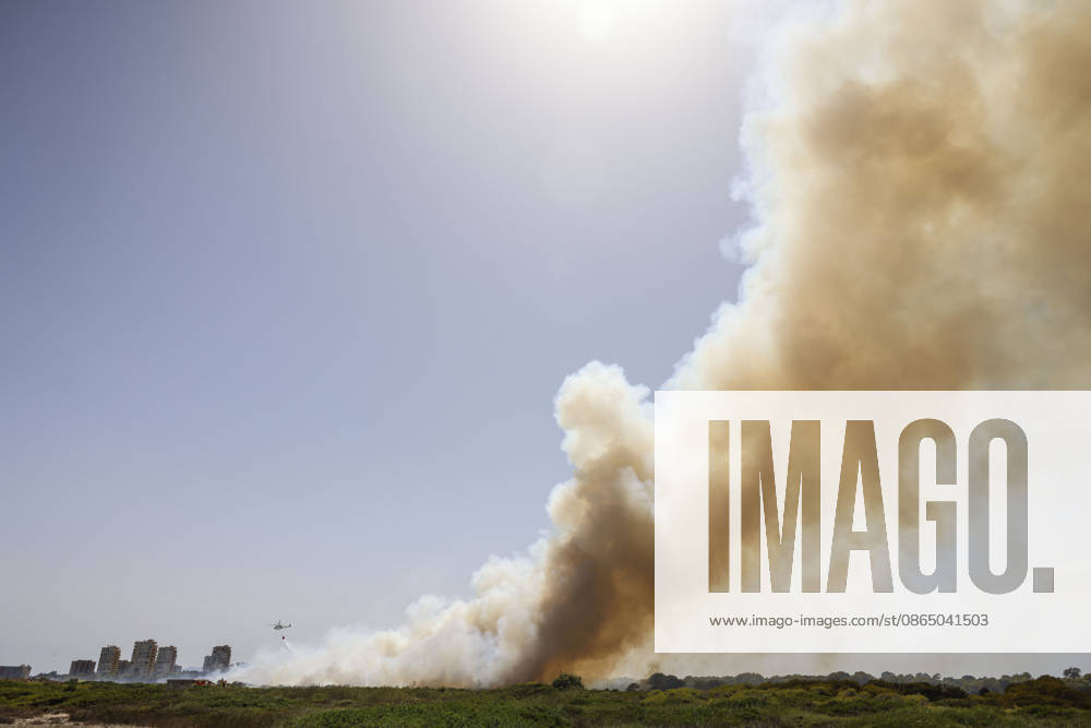 Several fire crews and aerial resources have been deployed to a fire in Gola de Pujol, in El Saler, Valencia. Flames and a column of smoke caused by a wildfire on August 27, 2026, in Gola de Pujol, El Saler, Valencia, Valencian Community, Spain. Three aerial resources and six crews from the Valencia Municipal Fire Department are working to extinguish a fire that broke out in Gola de Pujol, within the Devesa de El Saler, a protected area belonging to the Albufera Natural Park, which has already necessitated preventive evacuations of Tower 1 of the residential complex in the Devesa de El Saler area and the parking lot, and has led to the preventive closure of the CV 500 highway, which connects this natural area with Valencia. AUGUST 27, 2026