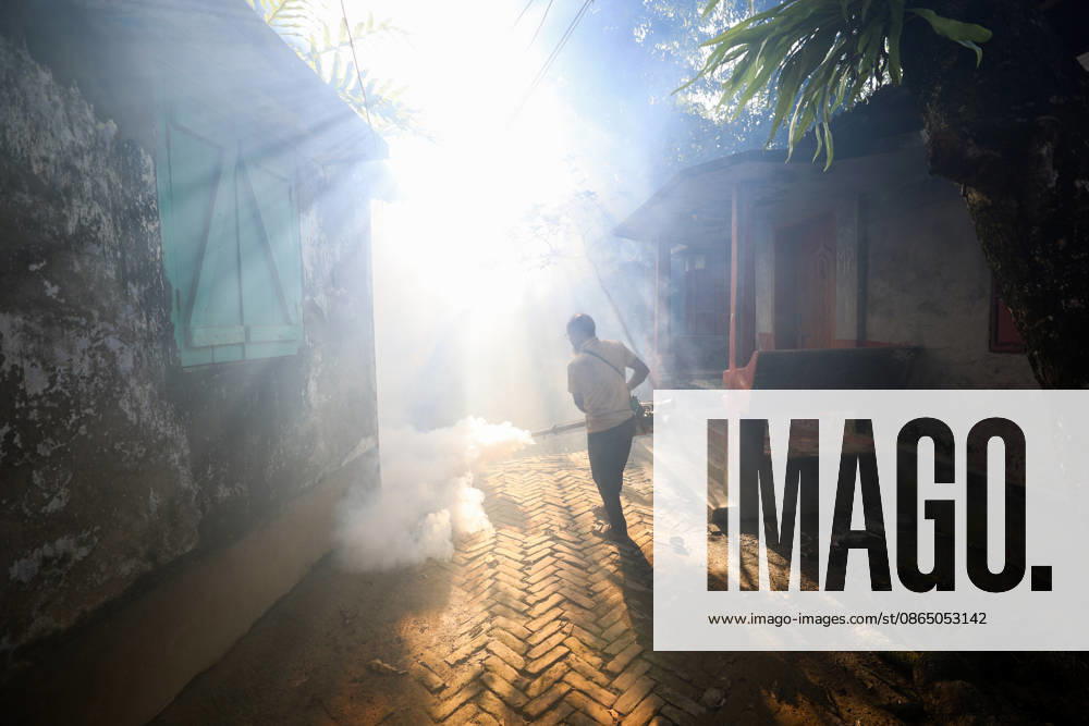 Dengue Outbreak in Bangladesh BARISHAL, BANGLADESH - AUGUST 27: A City Corporation worker is seen spreading mosquito repellent using a fogging machine in Barishal, Bangladesh on August 27, 2026. Niamul Rifat Anadolu Barishal Bangladesh. Editorial use only. Please get in touch for any other usage.