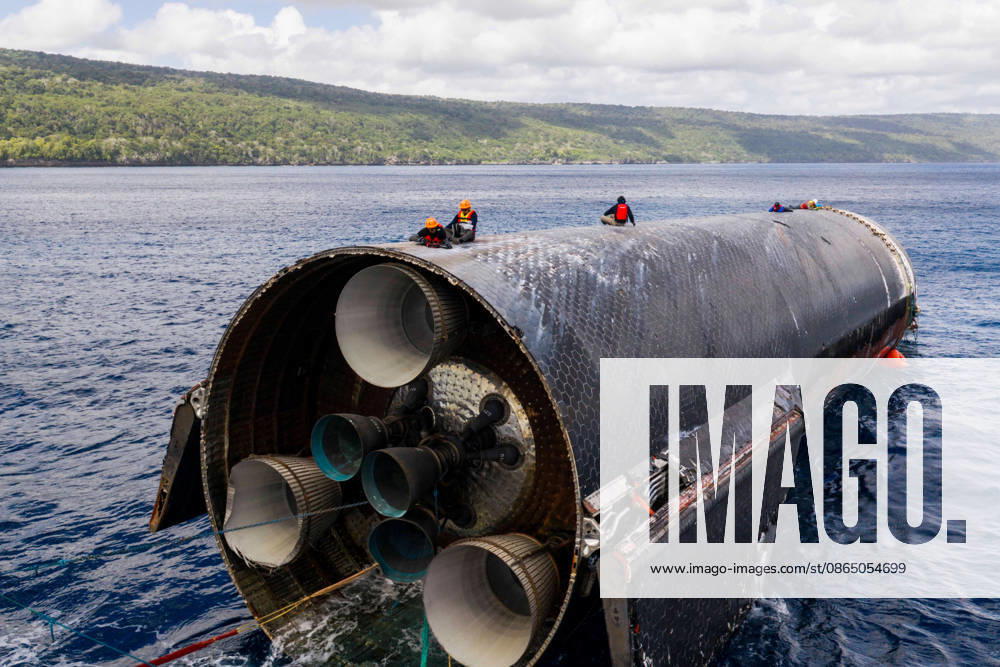 SpaceX engineers spent several days inspecting Ship 40 in the waters off Christmas Island as seen in pictures released on Thursday, August 27, 2026. They collected heatshield samples and gained vital insight into how the vehicle handled reentry, with improvements now planned for future vehicles. Starship has now been loaded onto a semi-submersible ship to begin the several-month journey back to Starbase. WAX2026082703 SPACEX
