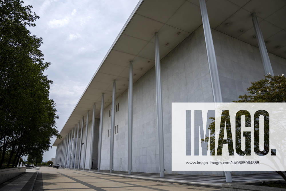 The John F. Kennedy Center for Performing Arts is seen in Washington, DC on Thursday, August 27. 2026. In a court ruling filed earlier this week, the Trump Administration said they may demolish the center if proposed renovation plans are blocked. WAP20260827300 BONNIExCASH