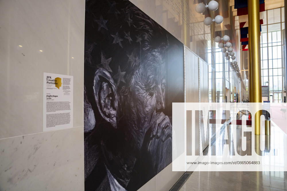 A photo of former President John F. Kennedy is seen inside The Hall of States in The John F. Kennedy Center for Performing Arts in Washington, DC on Thursday, August 27. 2026. In a court ruling filed earlier this week, the Trump Administration said they may demolish the center if proposed renovation plans are blocked. WAP20260827316 BONNIExCASH