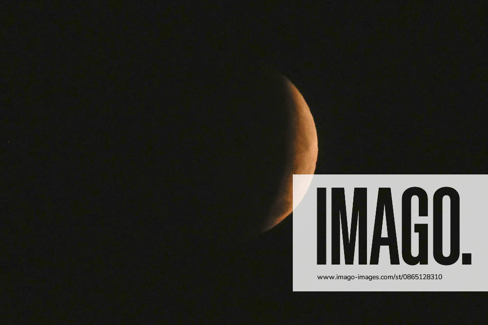 Partial Lunar Eclipse over Rome ROME, ITALY - AUGUST 28: The moon is seen during the partial lunar eclipse in Rome, Italy, on August 28, 2026. Riccardo De Luca Anadolu Rome Italy. Editorial use only. Please get in touch for any other usage.