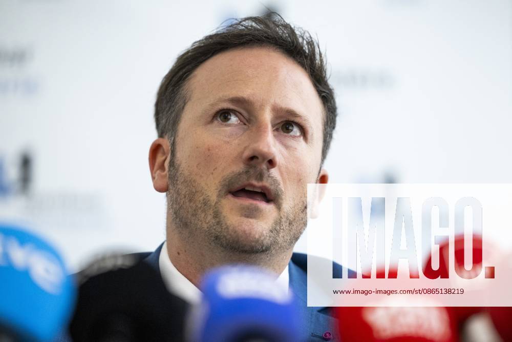 Brussels King s Prosecutor Julien Moinil pictured during a press conference of the Public Prosecutor s Office regarding recent shootings in Brussels, Friday 28 August 2026. NICOLASxMAETERLINCK 184547704
