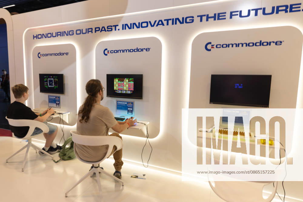 Gamescom 2026 in Cologne, August 28, 2026—Commodore booth featuring the legendary C64. Gamescom 2026, the world’s largest interactive entertainment event, will take place from August 26 to 30, 2026, at the Koelnmesse exhibition grounds in Cologne, Cologne-Deutz, North Rhine-Westphalia, Germany