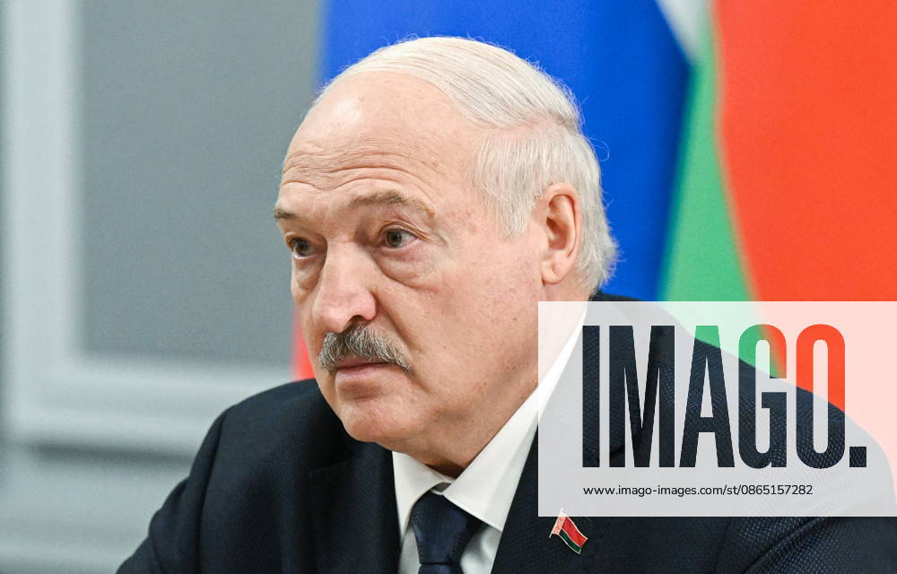 RUSSIA, MOSCOW - AUGUST 28, 2026: Belarus President Alexander Lukashenko during a meeting with Russia s Prime Minister Mikhail Mishustin at the House of the Russian Government. Alexander Miridonov POOL TASS 96740343
