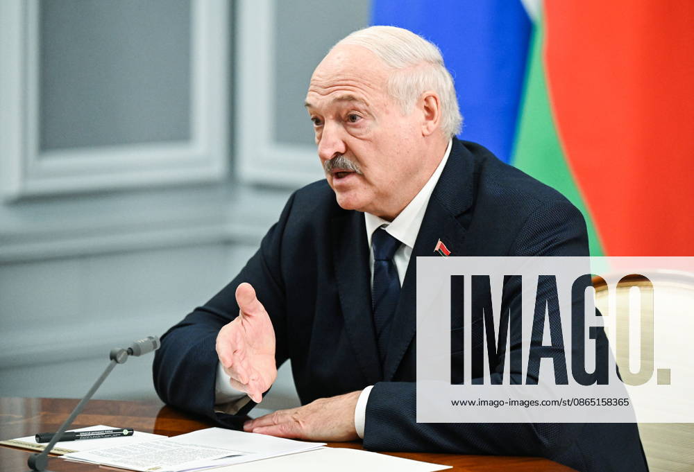 RUSSIA, MOSCOW - AUGUST 28, 2026: Belarus President Alexander Lukashenko during a meeting with Russia s Prime Minister Mikhail Mishustin at the House of the Russian Government Moscow Russia - ZUMAt113 20260828_zaa_t113_313