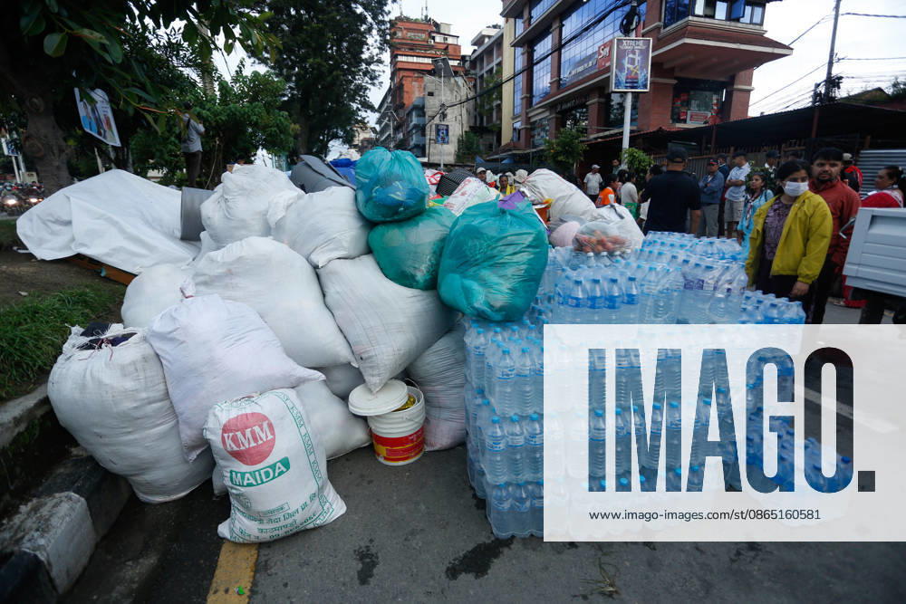 Citizens Collect Relief Supplies For Nuwakot Flood Victims Kathmandu, Nepal -- August 28, 2026: Members of the public collect and organize relief supplies at Maitighar in Kathmandu for families affected by the recent floods in Nuwakot. The community-led initiative, carried out at citizens own expense, aims to provide flood victims with essential food, clothing and other daily necessities amid the disaster. Kathmandu Nepal