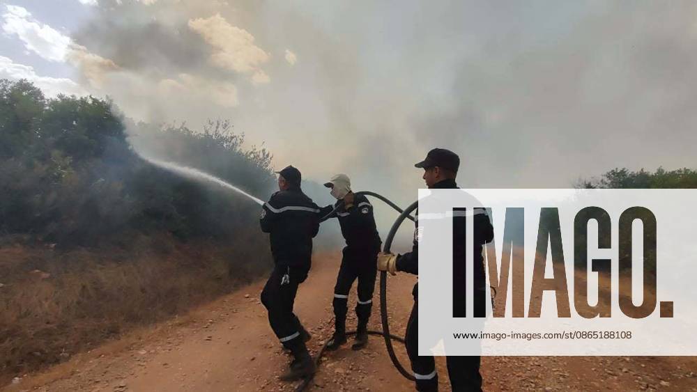 Algeria battles scores of wildfires that have killed 12, injured dozens JIJEL, ALGERIA - AUGUST 28: (---- - MANDATORY CREDIT - ALGERIAN GENERAL DIRECTORATE OF CIVIL PROTECTION HANDOUT - NO MARKETING NO ADVERTISING CAMPAIGNS - DISTRIBUTED AS A SERVICE TO CLIENTS----) Algerian Civil Protection firefighters and emergency personnel conduct ground operation to battle a raging forest fire in the mountainous countryside near Jijel, Algeria, on August 28, 2026. Sixty-four wildfires were still burning across 10 Algerian provinces on Friday, most of them in the eastern Jijel province, after authorities extinguished 110 out of 174 fires that erupted nationwide over the past 24 hours. Algerian General Directorate of Civil Protecti