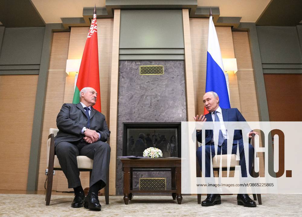 Russia Belarus 9230936 29.08.2026 Russian President Vladimir Putin and Belarusian President Alexander Lukashenko, left, attend a meeting at the Novo-Ogaryovo state residence, outside Moscow, Russia. Kirill Zykov Sputnik Novo-Ogaryovo Moscow region Russia
