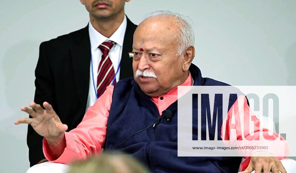 RSS Chief Mohan Bhagwat addresses at One World One Humanity event New York US , Aug 29 (ANI): RSS Chief Mohan Bhagwat addresses at One World One Humanity event, in New York on Saturday. (One World One Humanity ANI Video Grab) New York United States