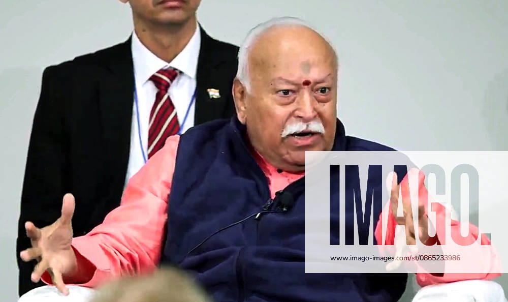 RSS Chief Mohan Bhagwat addresses at One World One Humanity event New York US , Aug 29 (ANI): RSS Chief Mohan Bhagwat addresses at One World One Humanity event, in New York on Saturday. (One World One Humanity ANI Video Grab) New York United States