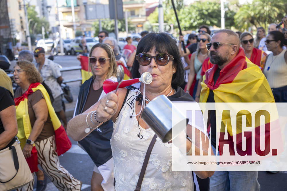 Peaceful demonstration organized by neighborhood associations in Ceuta. Dozens of people during a peaceful demonstration on August 29, 2026, in Ceuta, Spain. The demonstration, which was distinctly peaceful in nature, was organized by several neighborhood associations under the slogan Ceuta United, Ceuta at Peace Another march scheduled for tonight was ultimately canceled by its organizers to prevent people who incite violence from joining them, following warnings about the possible arrival of extremist groups. AUGUST 29, 2026, Ceuta, Spain