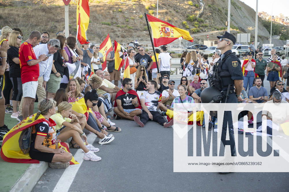 Peaceful demonstration organized by neighborhood associations in Ceuta: Dozens of people during a peaceful demonstration on August 29, 2026, in Ceuta, Spain. The demonstration, which was distinctly peaceful in nature, was organized by several neighborhood associations under the slogan Ceuta United, Ceuta at Peace. Another march planned for tonight was ultimately canceled by its organizers to prevent people who incite violence from joining them, after they were alerted to the possible arrival of extremist groups. AUGUST 29, 2026, Ceuta, Spain