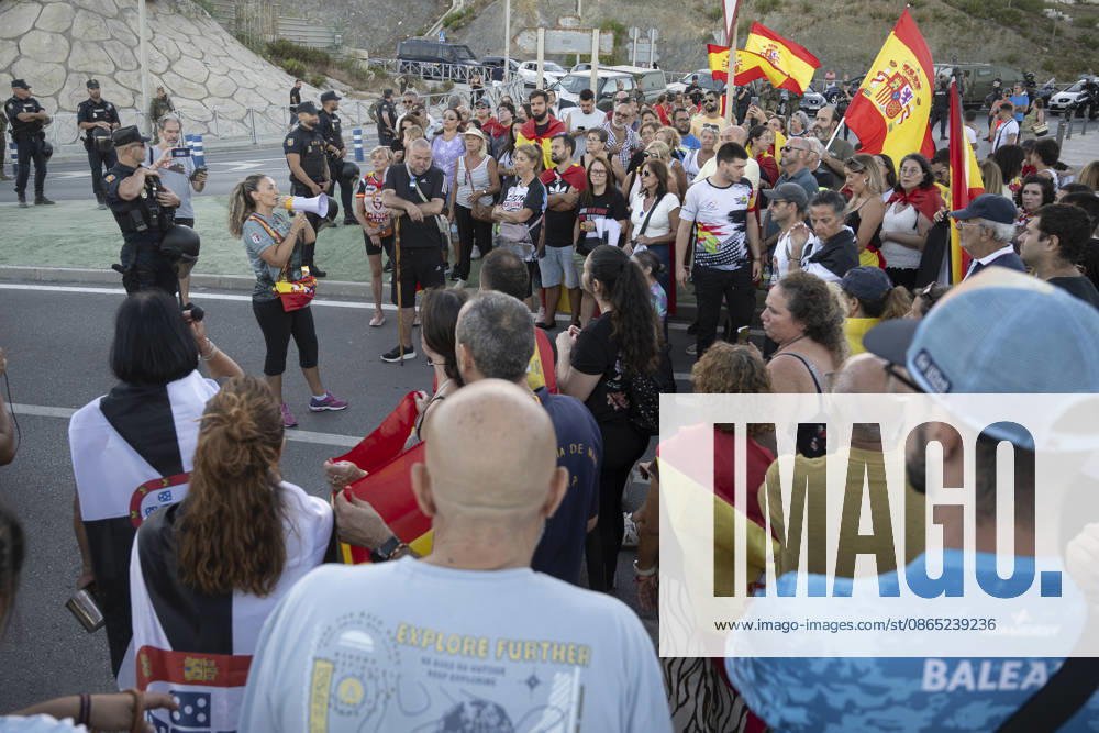 Peaceful demonstration organized by neighborhood associations in Ceuta: Dozens of people during a peaceful demonstration on August 29, 2026, in Ceuta, Spain. The demonstration, which was distinctly peaceful in nature, was called by several neighborhood associations under the slogan Ceuta United, Ceuta at Peace. Another march planned for tonight was ultimately canceled by its organizers to prevent people who incite violence from joining them, after they were alerted to the possible arrival of extremist groups. AUGUST 29, 2026, Ceuta, Spain